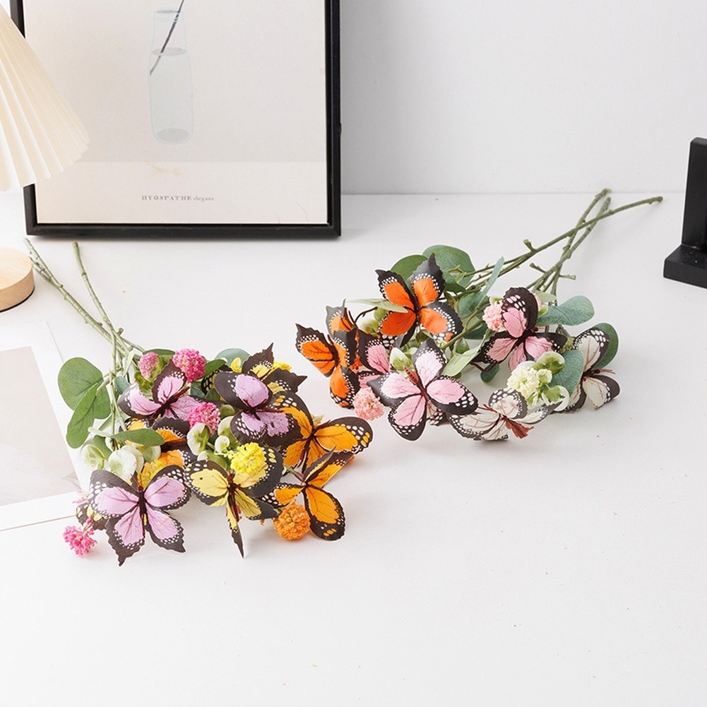 Artificial Silk Butterfly Flower for Wedding Home Decoration Outdoor Photography