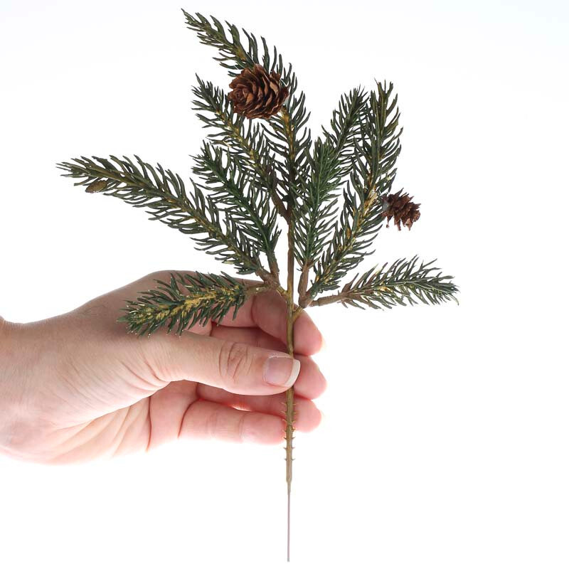 Bulk Lot of 12 Artificial Weatherproof Pine 9″ Floral Picks