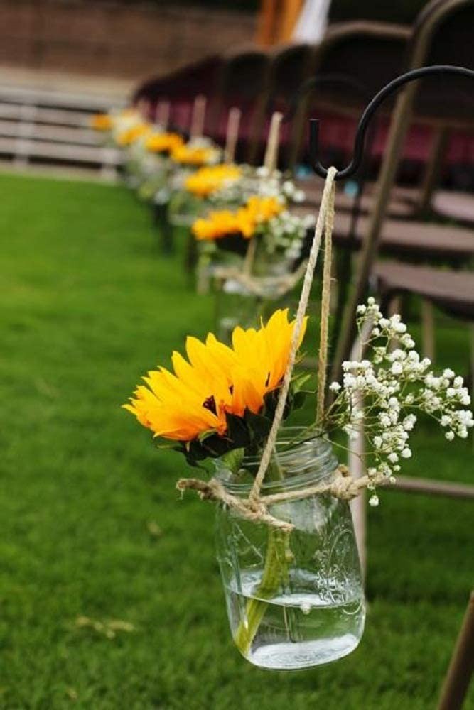 Laelfe Artificial Sunflower Flowers Long Stem Silk Fake Large Sunflowers Deco…