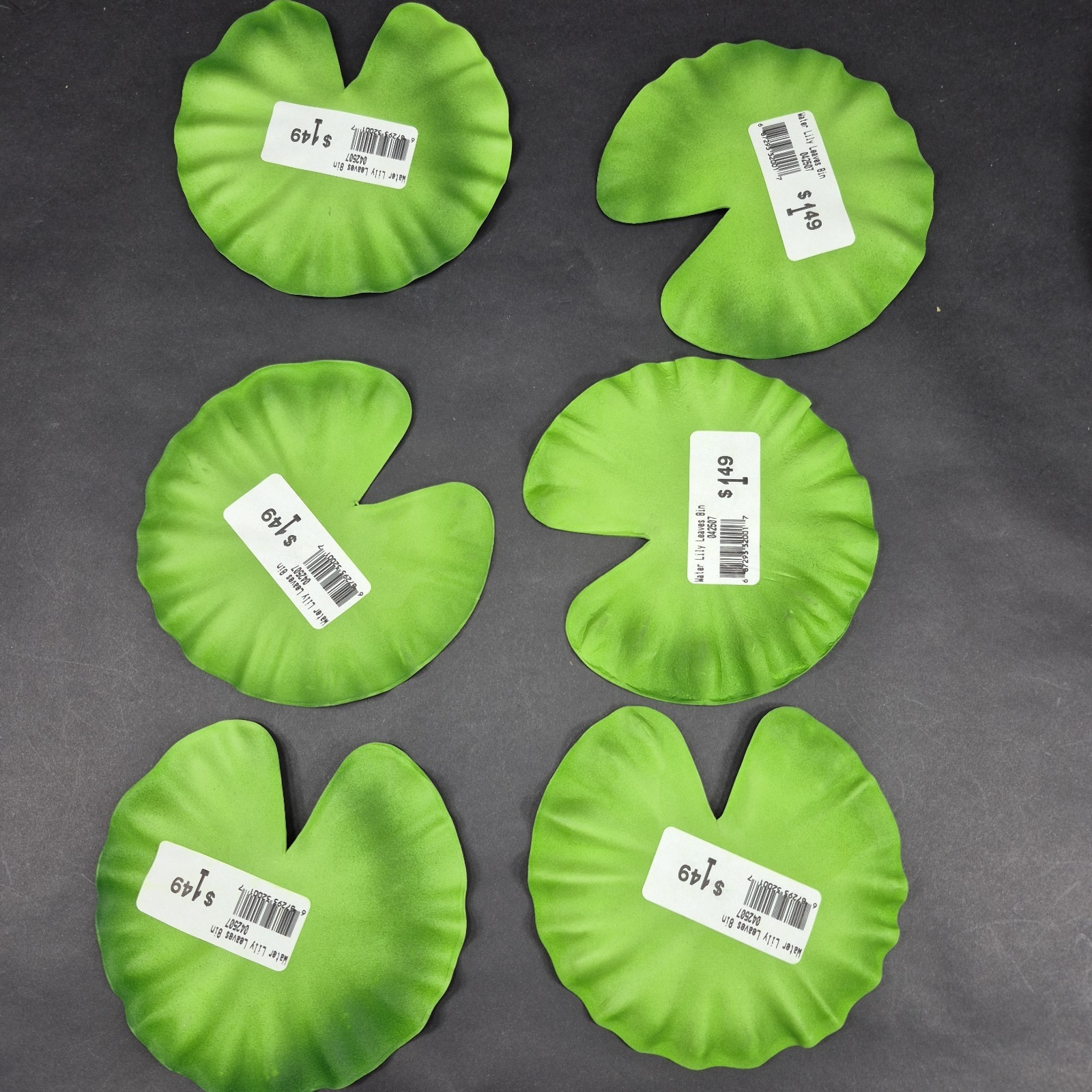 16PCS Artificial Lily Pads Floating Pond Flowers Lotus Plants Aquarium Decor Set