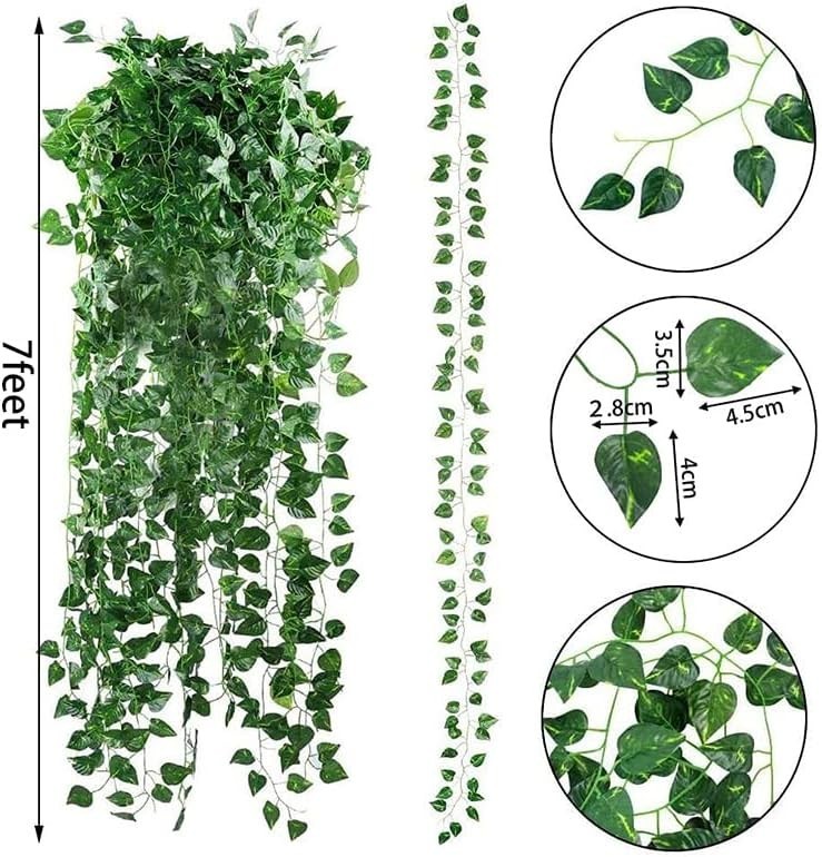 Lifelike Silk Ivy Vines – 24 Artificial Hanging Greens for Indoor & Outdoor Use