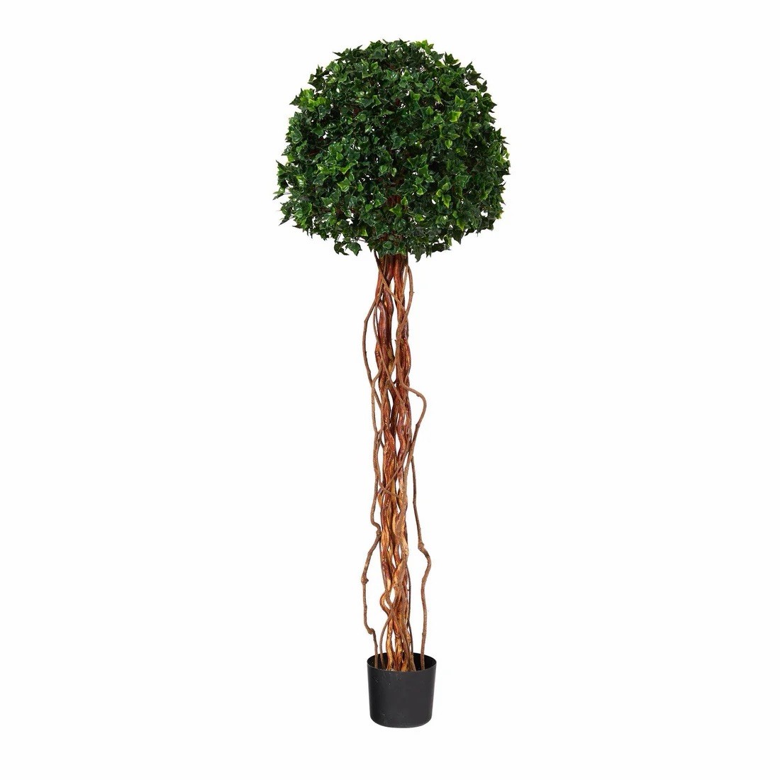 5’ English Ivy Single Ball Artificial Topiary Tree UV Resistant (Indoor/Outdoor)