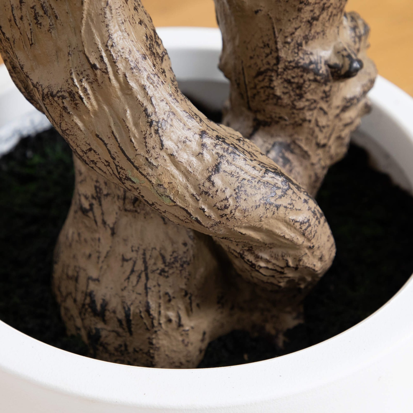 Nearly Natural 6ft Artificial Grand Olive Tree in White Decorative Planter