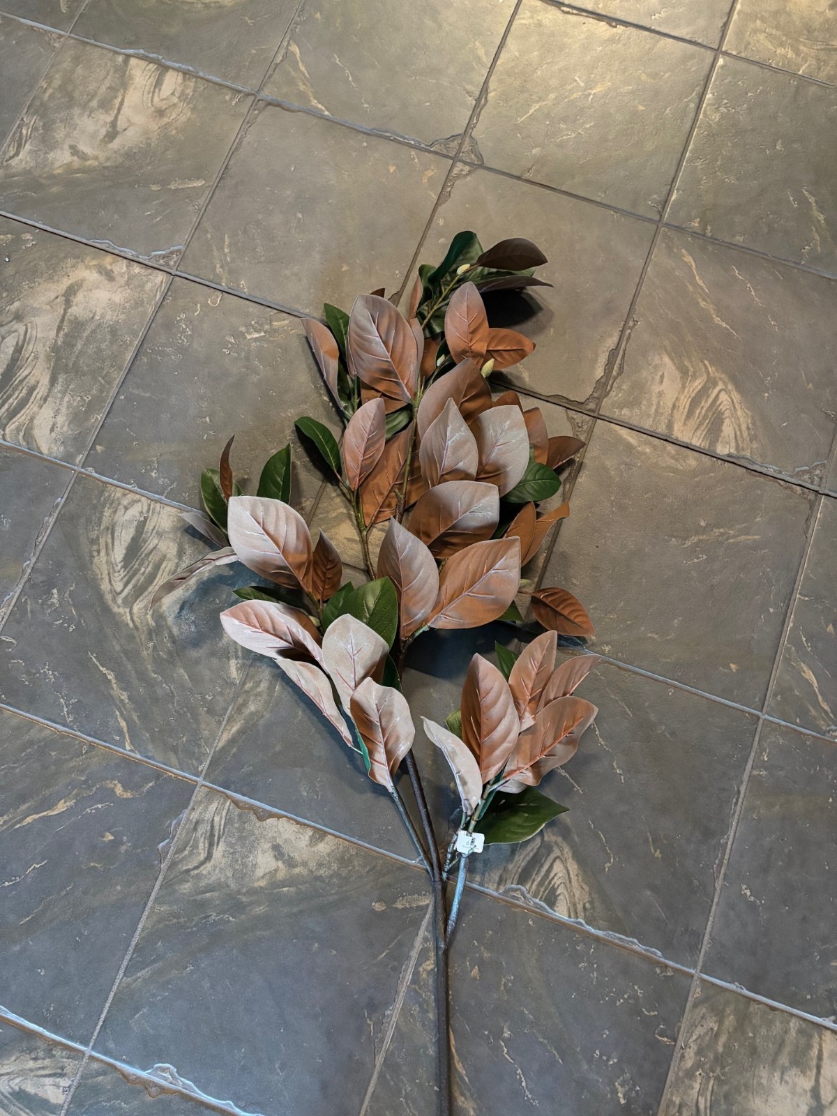 NEW Pottery Barn Faux Oversized Magnolia Branch 57″ Long 50 Leaves NWT