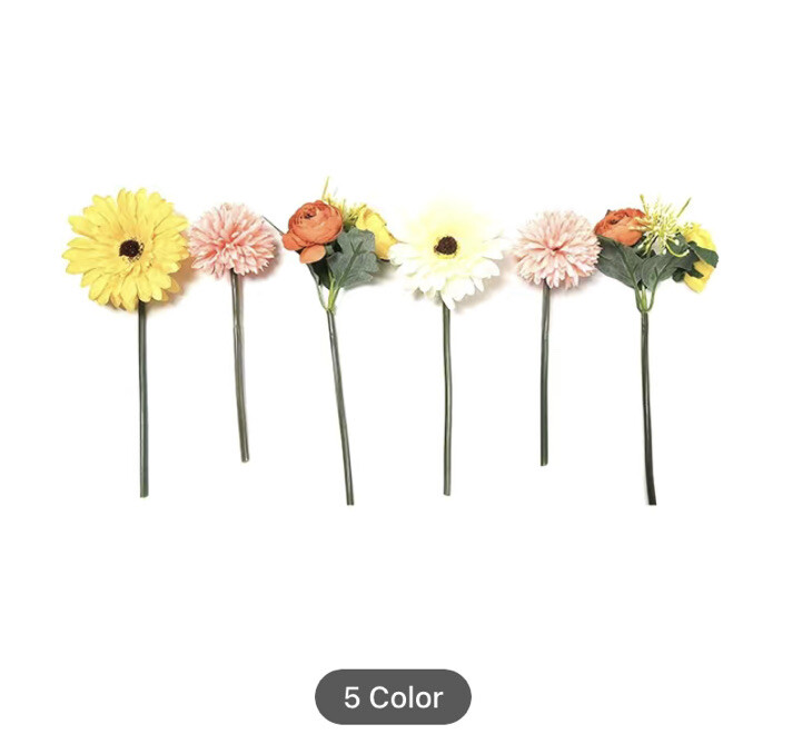 Autumn Fall Décor Flowers Pumpkins. & Garland Floral Arrangement Gift Set