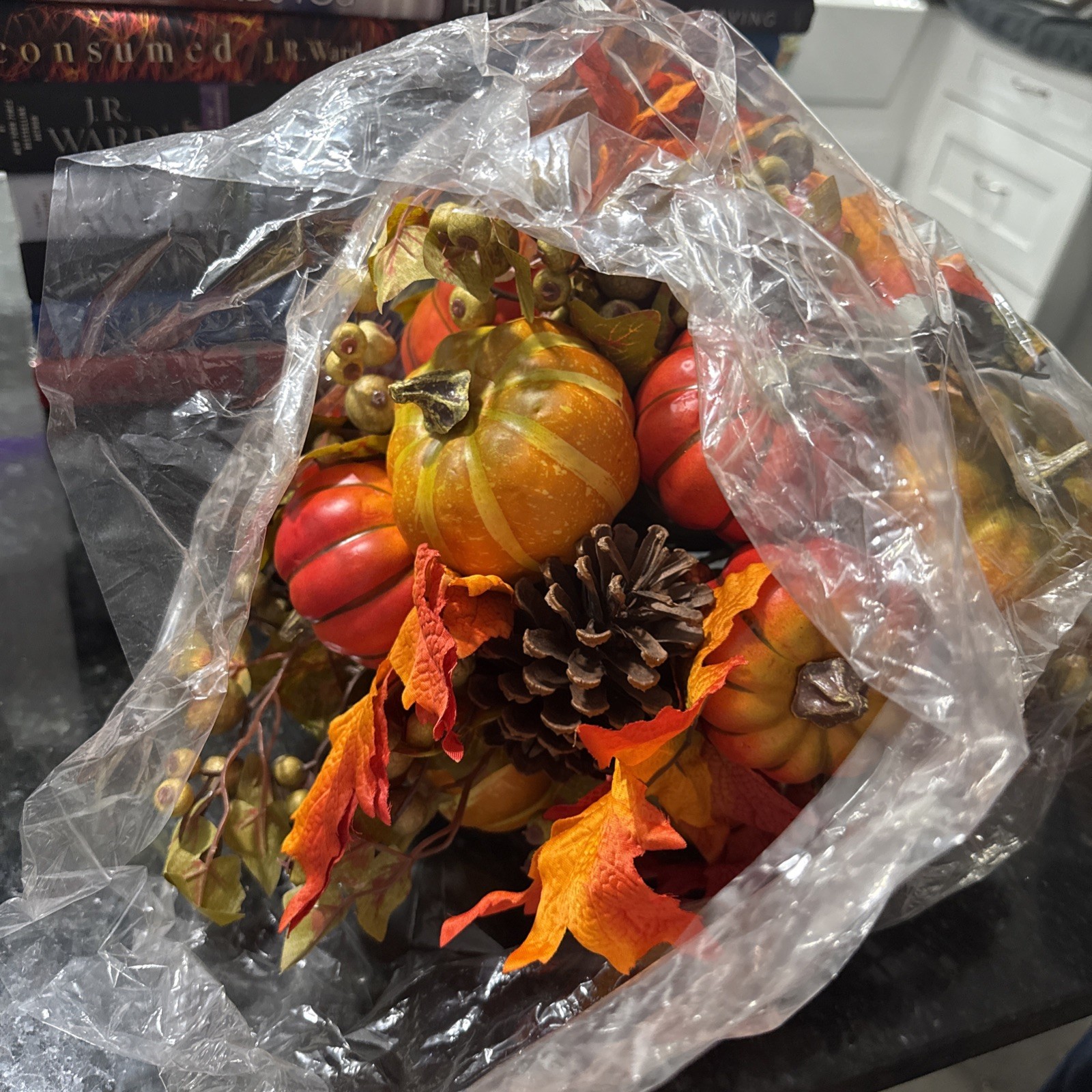 Two Fall Bouquets , New In Bag, Large