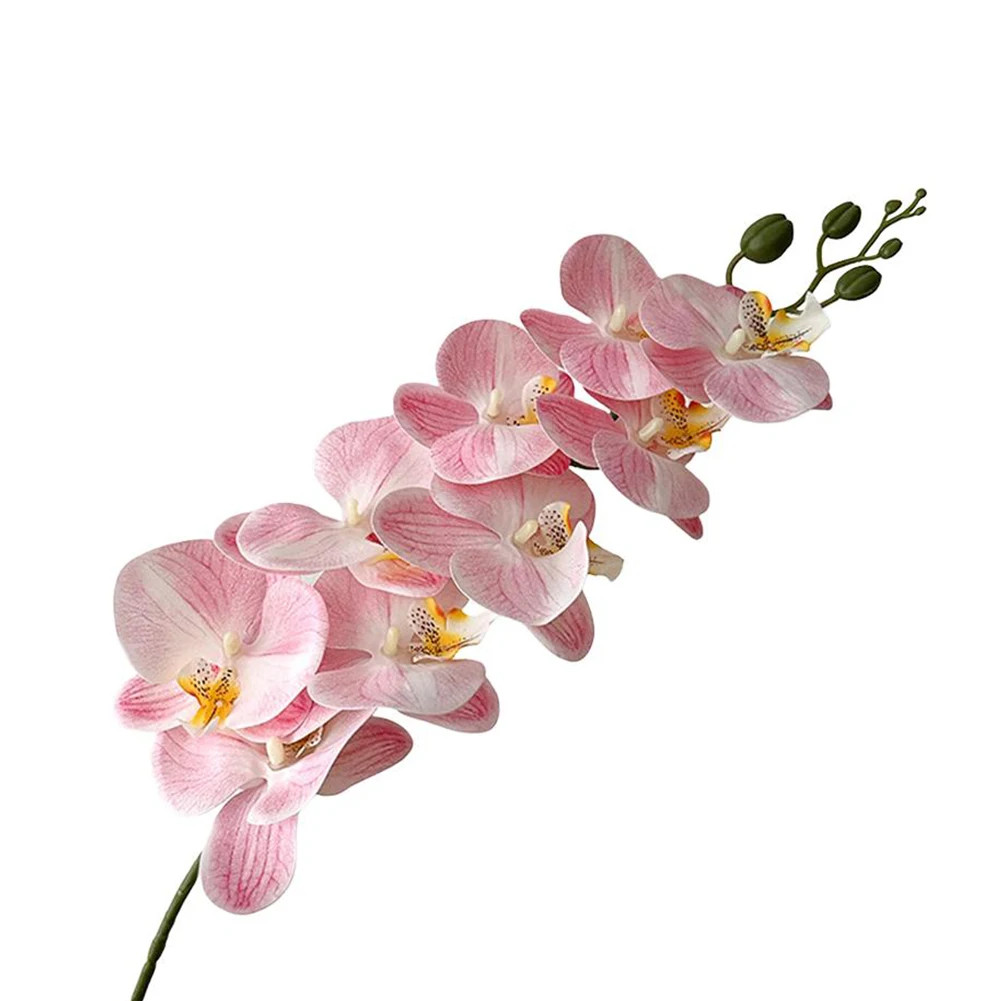 98Cm Long Phalaenopsis Artificial Flower Soft PVC Flowers Long-Lasting Beauty Re