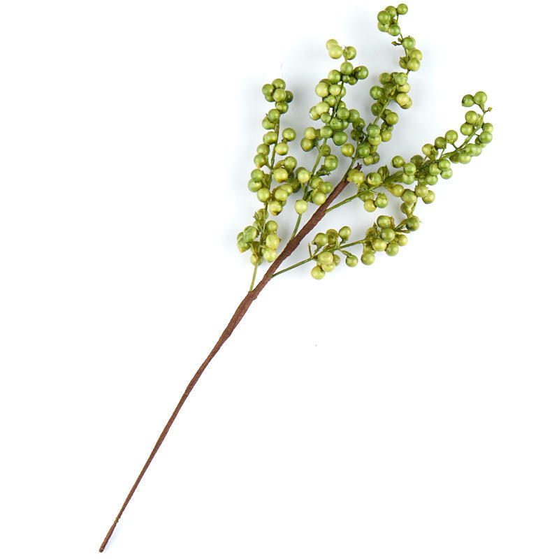 Factory Direct Craft Artificial Dense Foam Green Berry Sprays | 2 Sprays