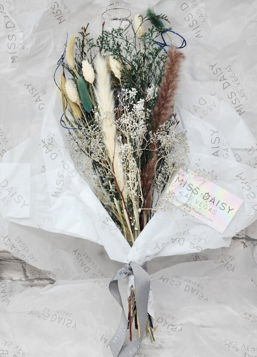 Miss Daisy Large Dried Floral Bouquet, Arrangement 100% All Natural Real Flowers