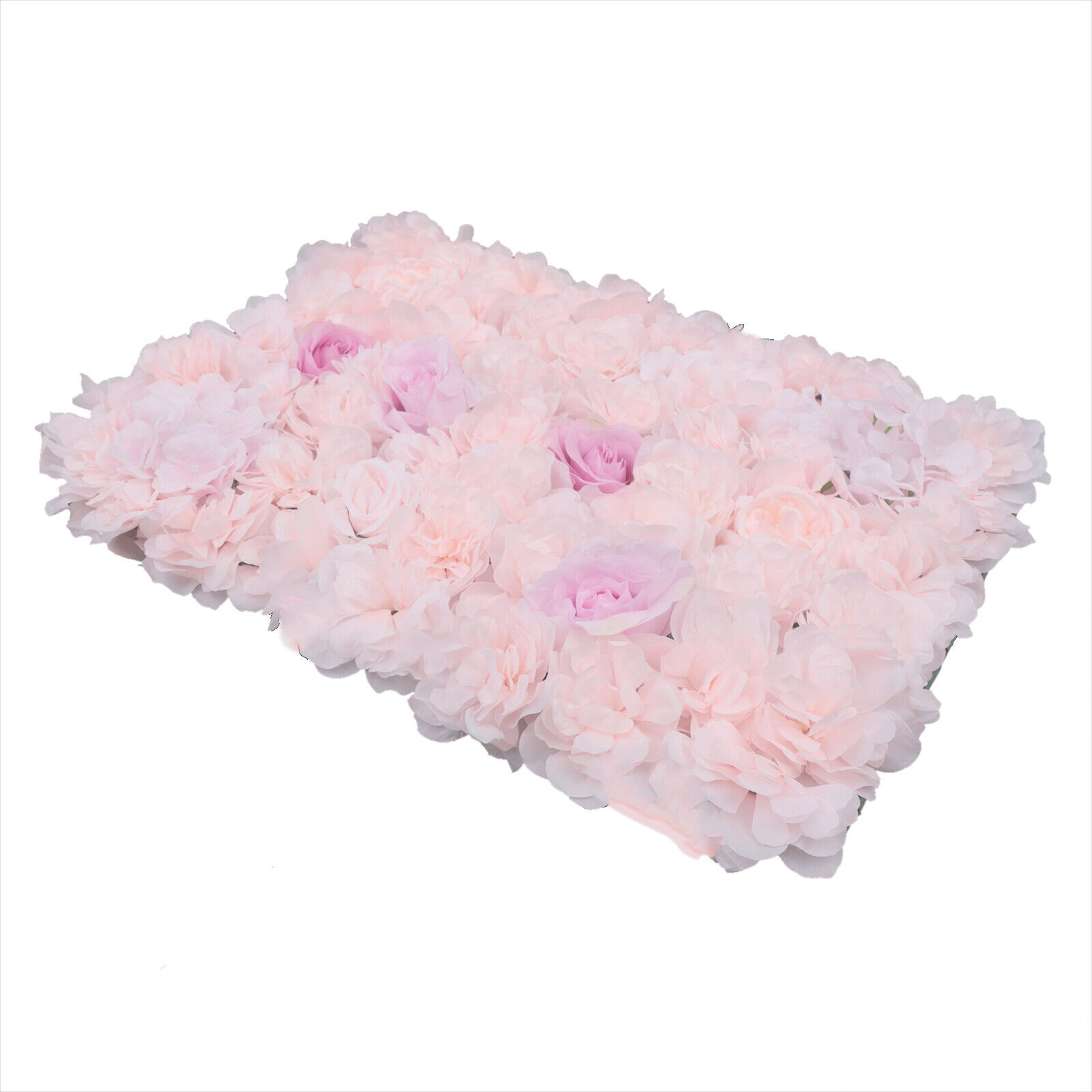 4pcs Artificial Rose Flower Wall Panel Party Wedding Background Decoration