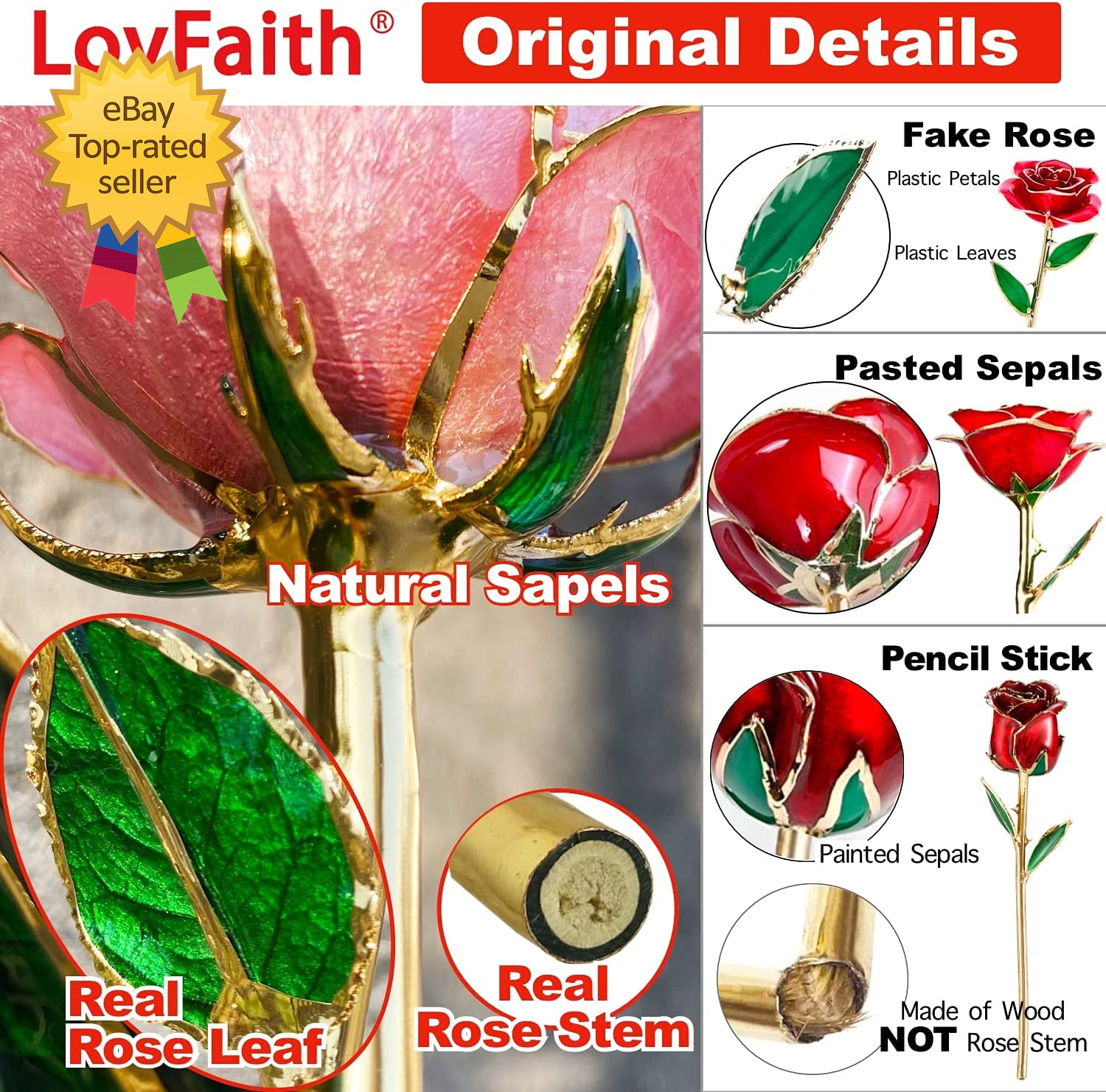 Valentine Gift Real Rose Dipped Thick Sterling Silver with Crystal Stand Best 25