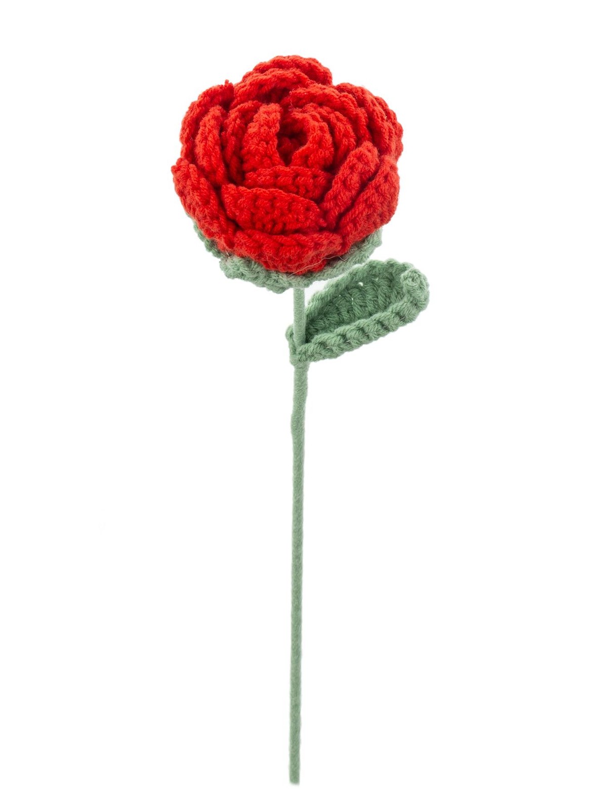 1/5pcs Artificial Handmade Crochet Rose Finish Product Outdoor Garden Arch Weddi