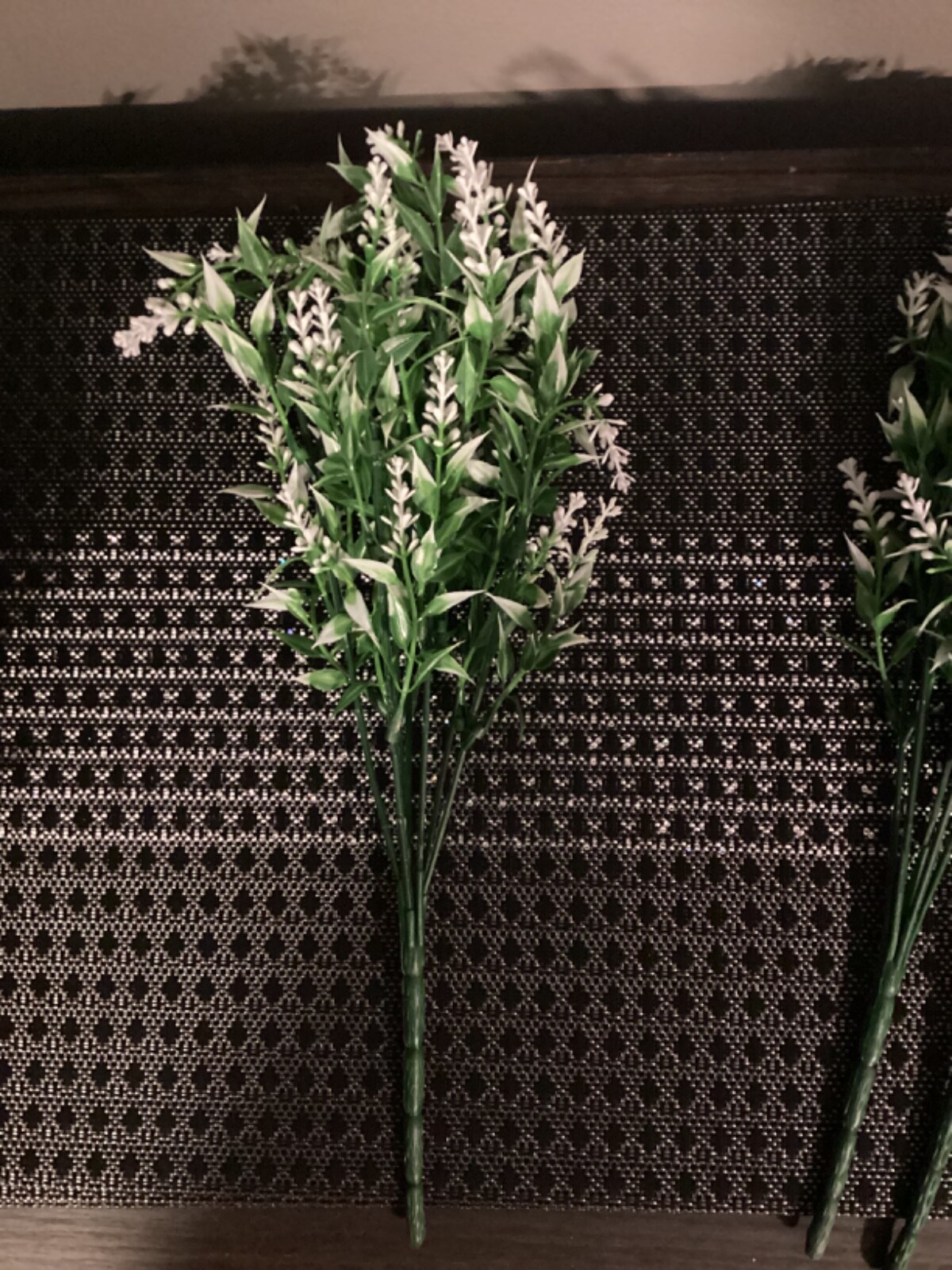 NEW SET OF 9 FLORAL ARRANGEMENT MAGENTA PURPLE WHITE (3 OF EACH) 13IN.