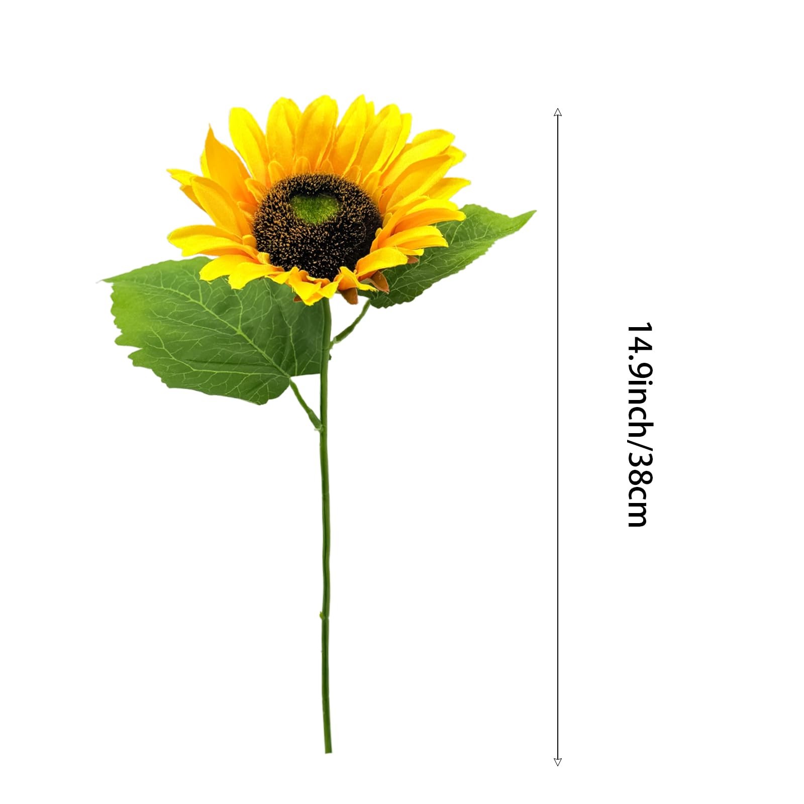 Artificial Sunflowers Fake Sunflowers Bouquet Vintage Fake Silk Sunflowers La…