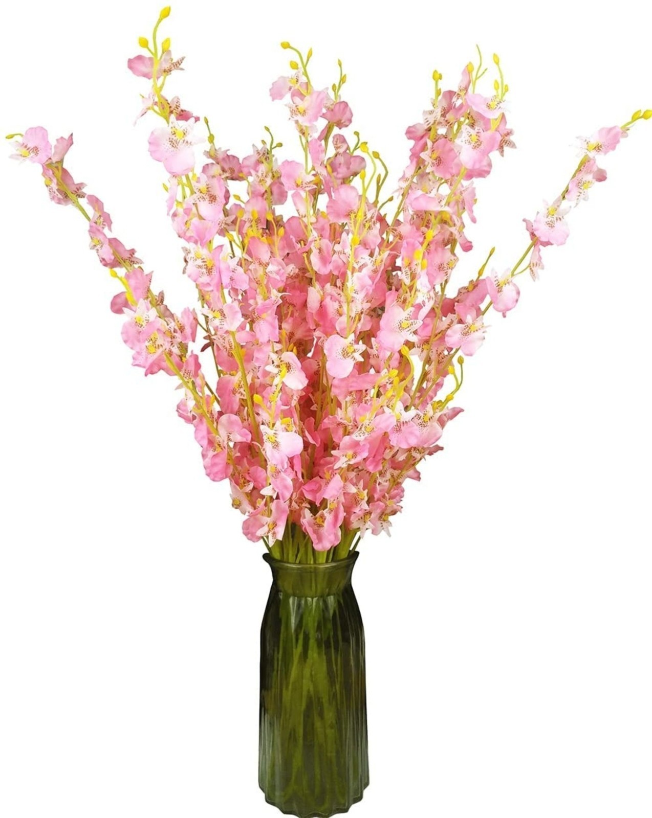 12pcs 37″ Artificial Dancing Lady Orchids Flowers Silk Tall Floral Stems