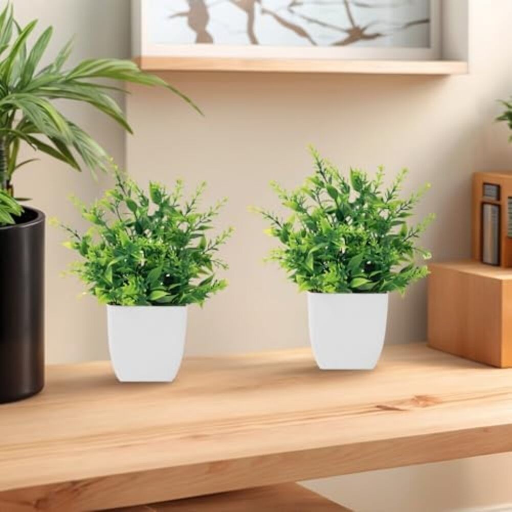 Decorative 4pcs Artificial Plants with Pots for Indoor and Outdoor Use