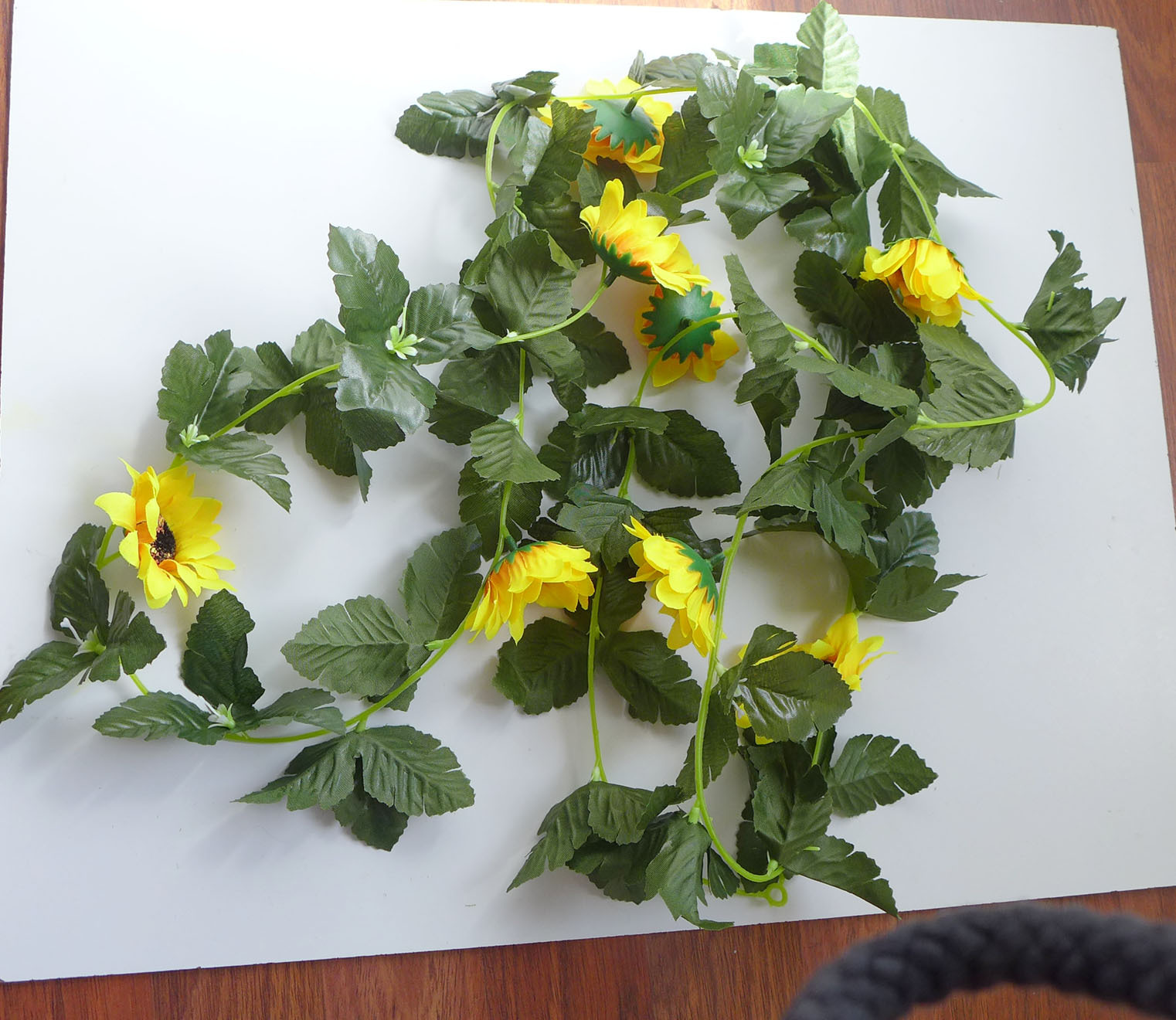 4 x 90″ Sunflower Vines Artificial Flowers Garland Arch Home Wedding Decora