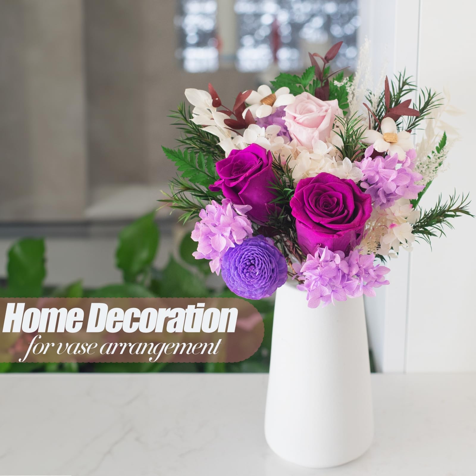 Preserved Flower Bouquet Box Dried Flowers Birthday Mothers Day Gifts For Mom
