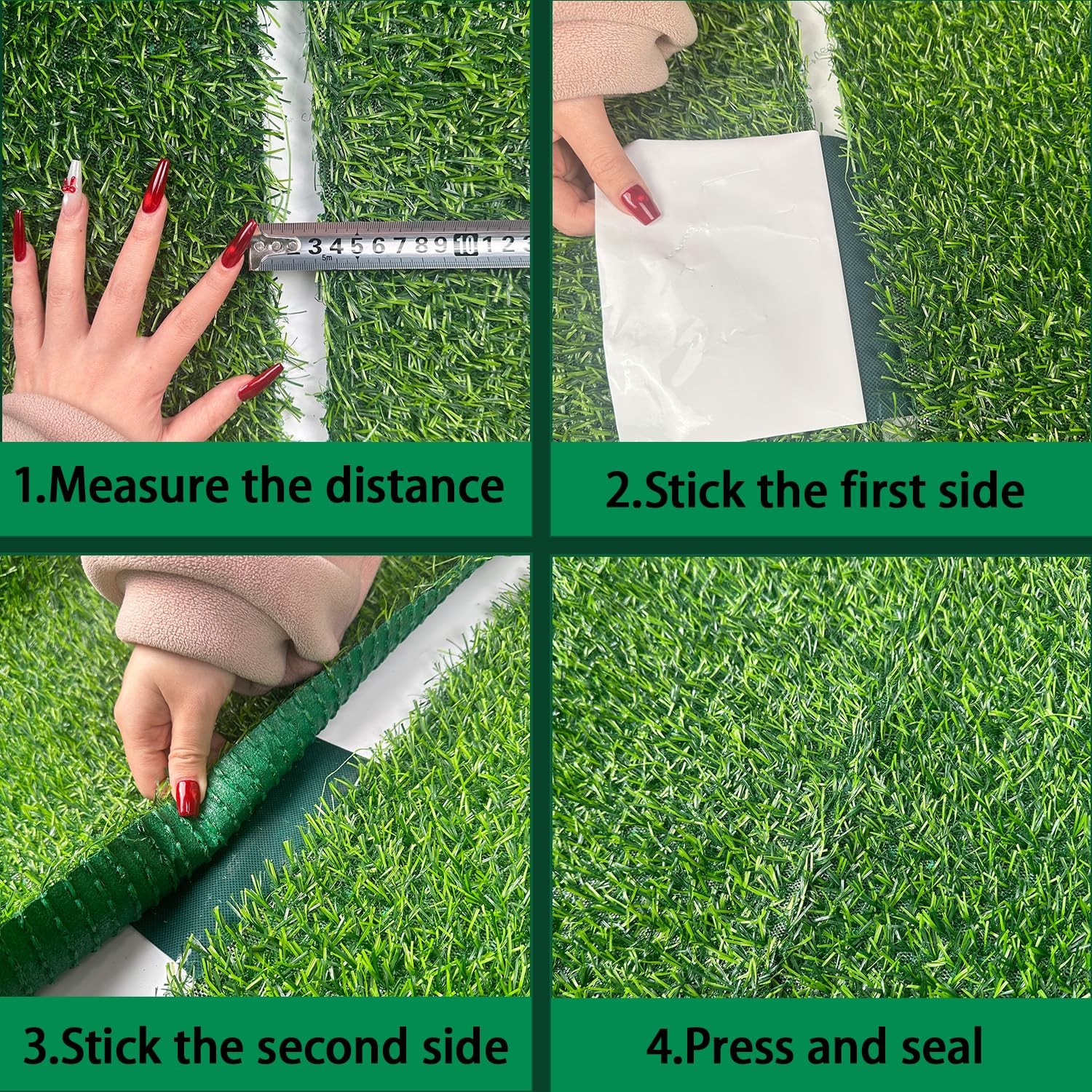Single-Sided 4Inch x 33Ft Artificial Grass Self-Adhesive Turf Seam Tape for L…