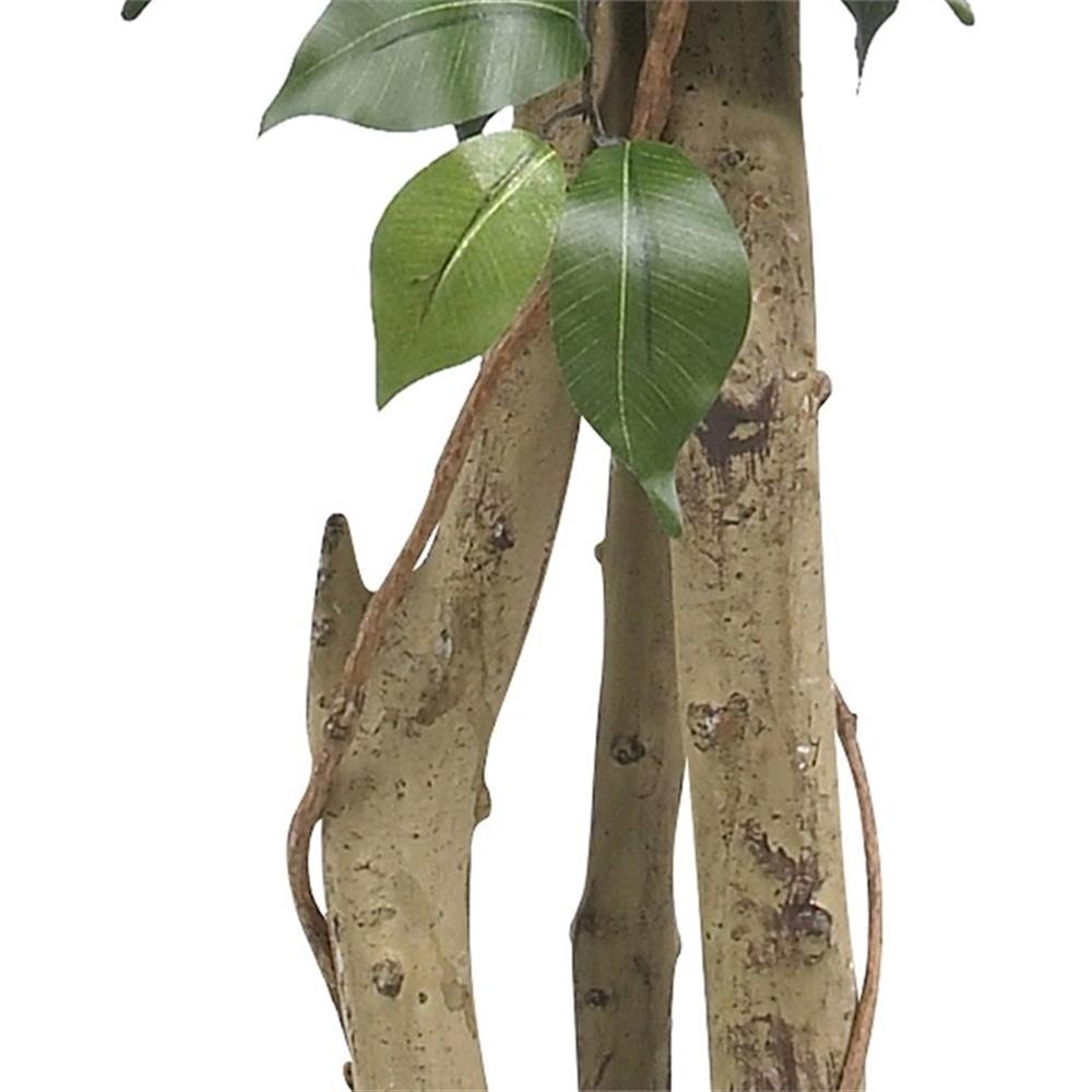 Pemberly Row 48″ Ficus Silk Tree with Wood Trunk & 504 Leaves in Green/Black