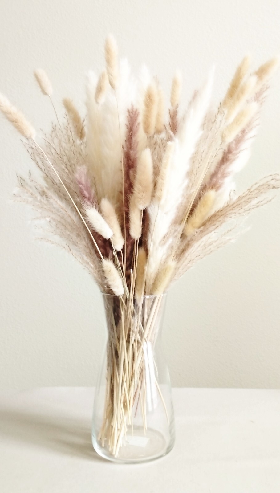 Tall Boho Natural Dried Pampas Grass Bouquet Total 75 Pcs. Decor Wedding Party