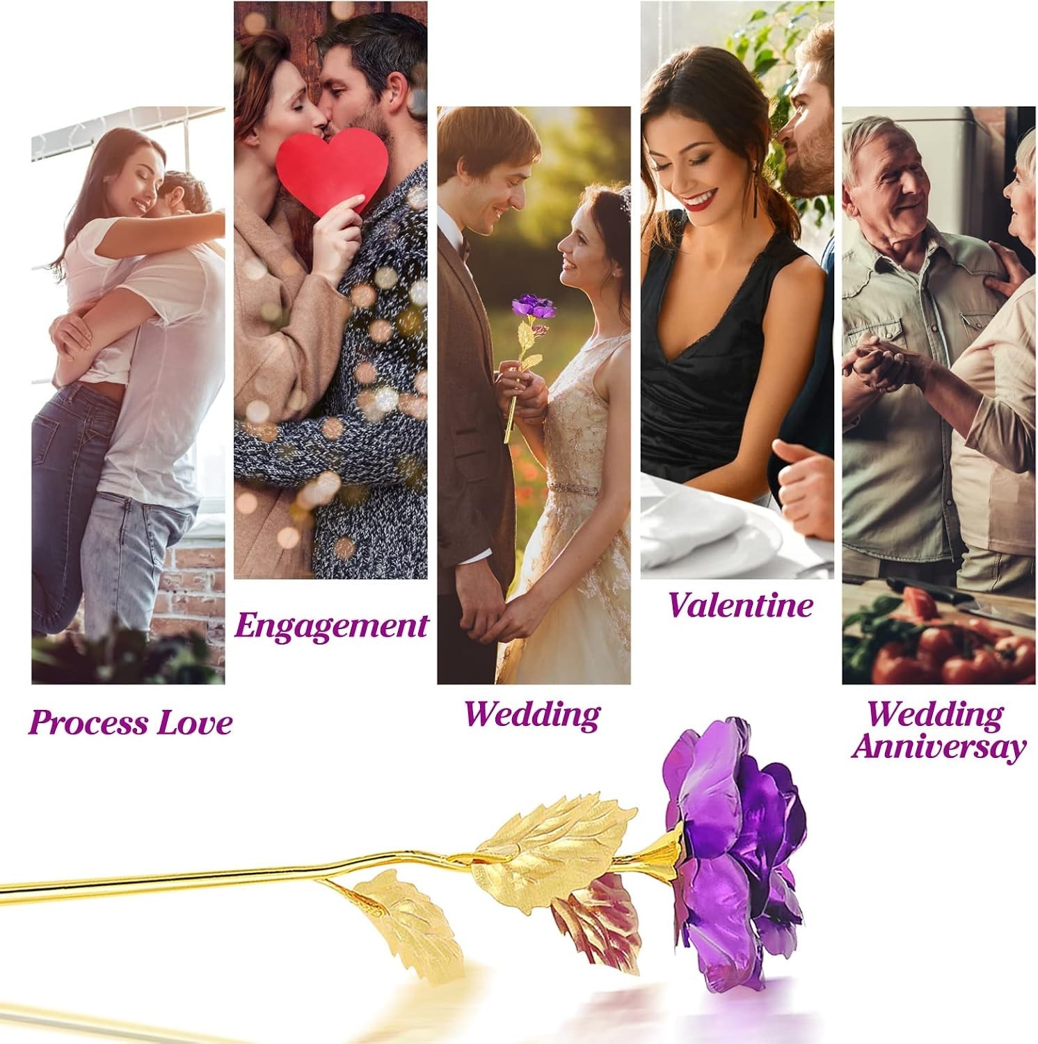 24K Gold Rose Gift with Luxurious Box – Perfect for Her on Special Occasions