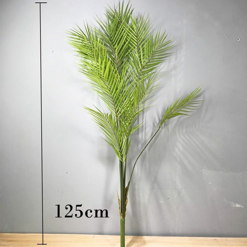 Tropical Palm Leaves Tree Plant Large Artificial Green Home Garden Decoration