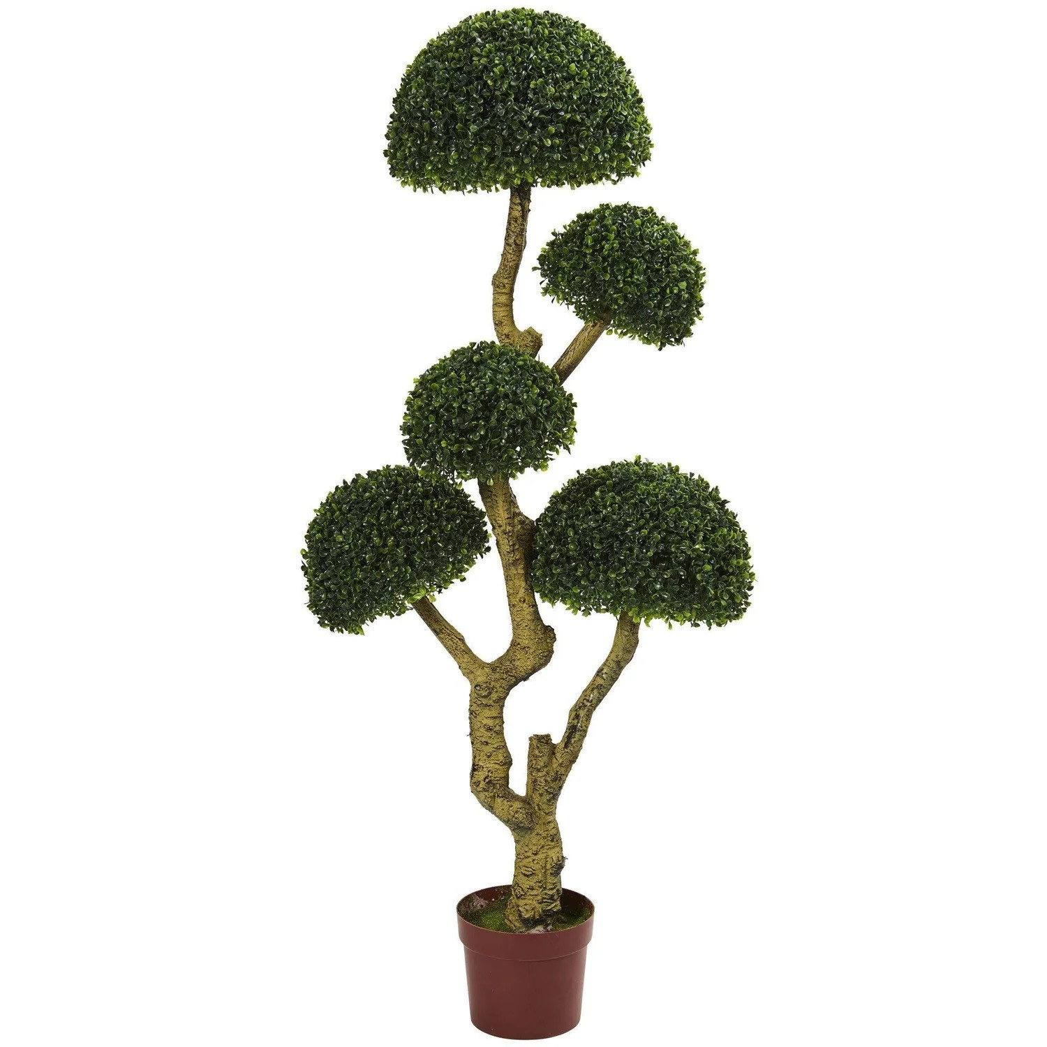5′ Five Head Boxwood Artificial Tree UV Resistant (Indoor/Outdoor). Retail $512
