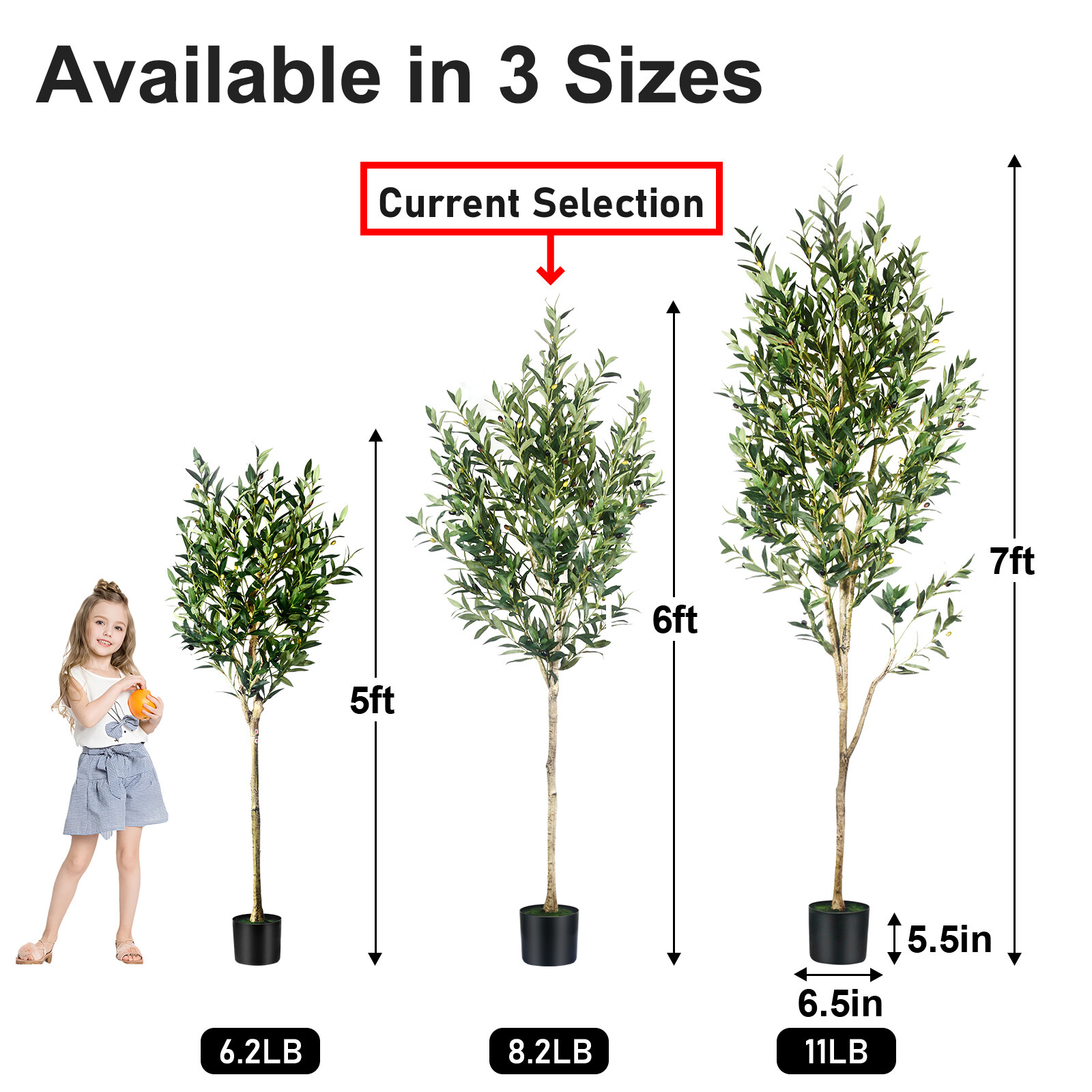 6FT Artificial Olive Tree Faux Realistic Olive Trees Fake Tree For Indoor Decor