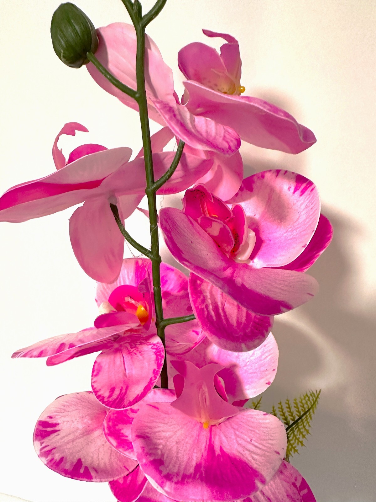 Artificial Flowers Potted Silk Orchid Faux Potted Flower Fake Phalaenopsis Decor
