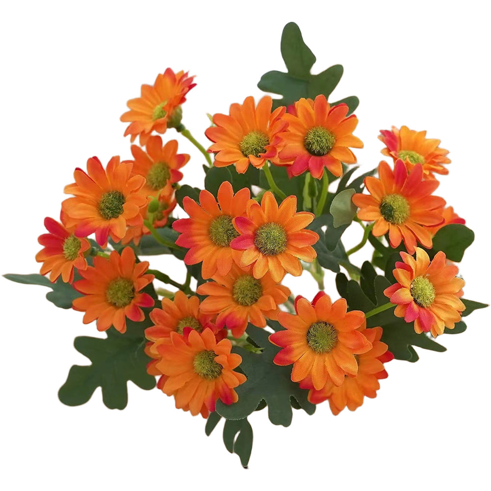 Chamomile Daisy Bouquet Made of Silk and Plastic for Living Room Bedroom Decor