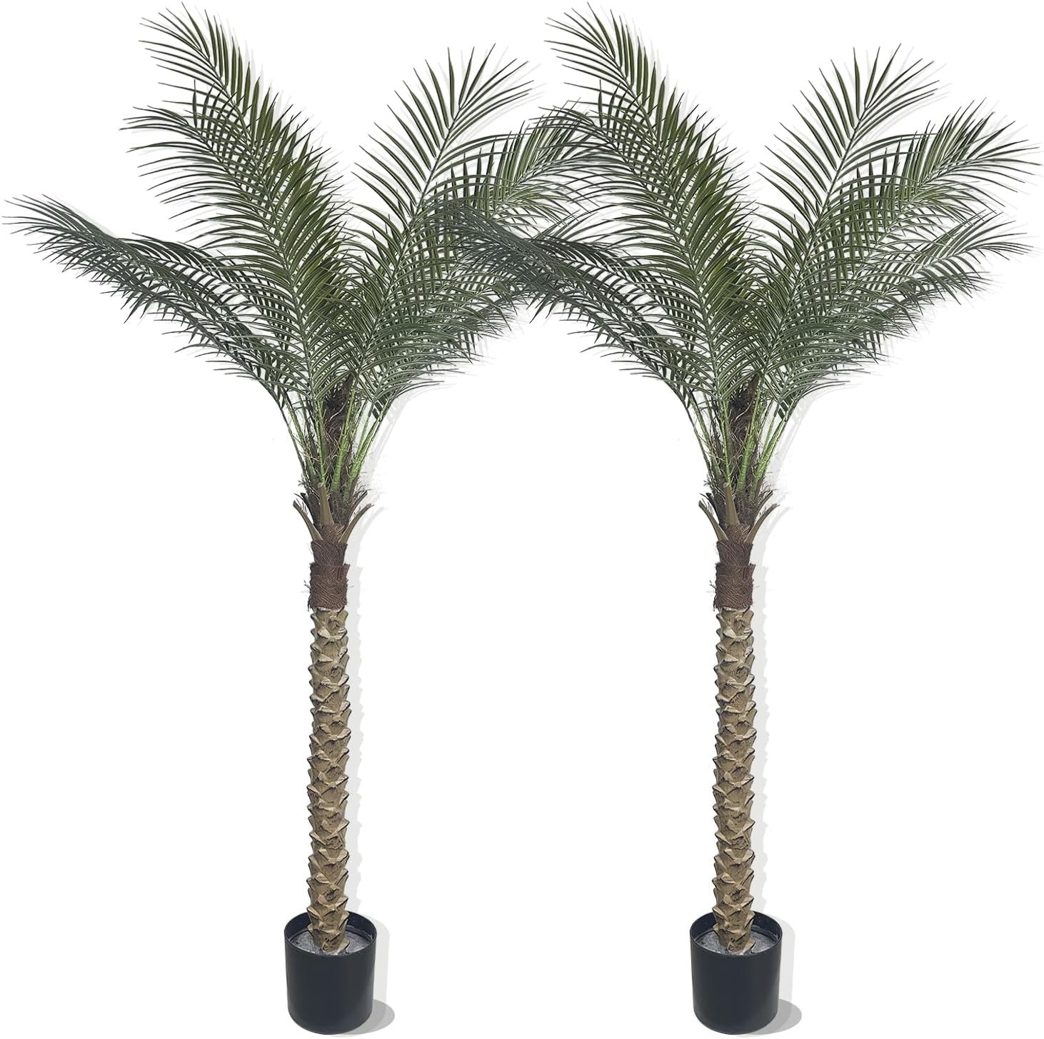 Artificial Palm Plant 3FT Fake Palm Tree W/ 9 Trunks Perfect 36inch Faux