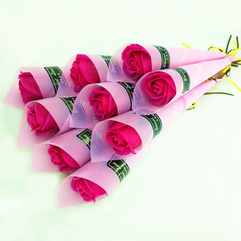 Artificial Flowers Silk Roses Thanksgiving Day Bouquet Gift Party Home Wedding