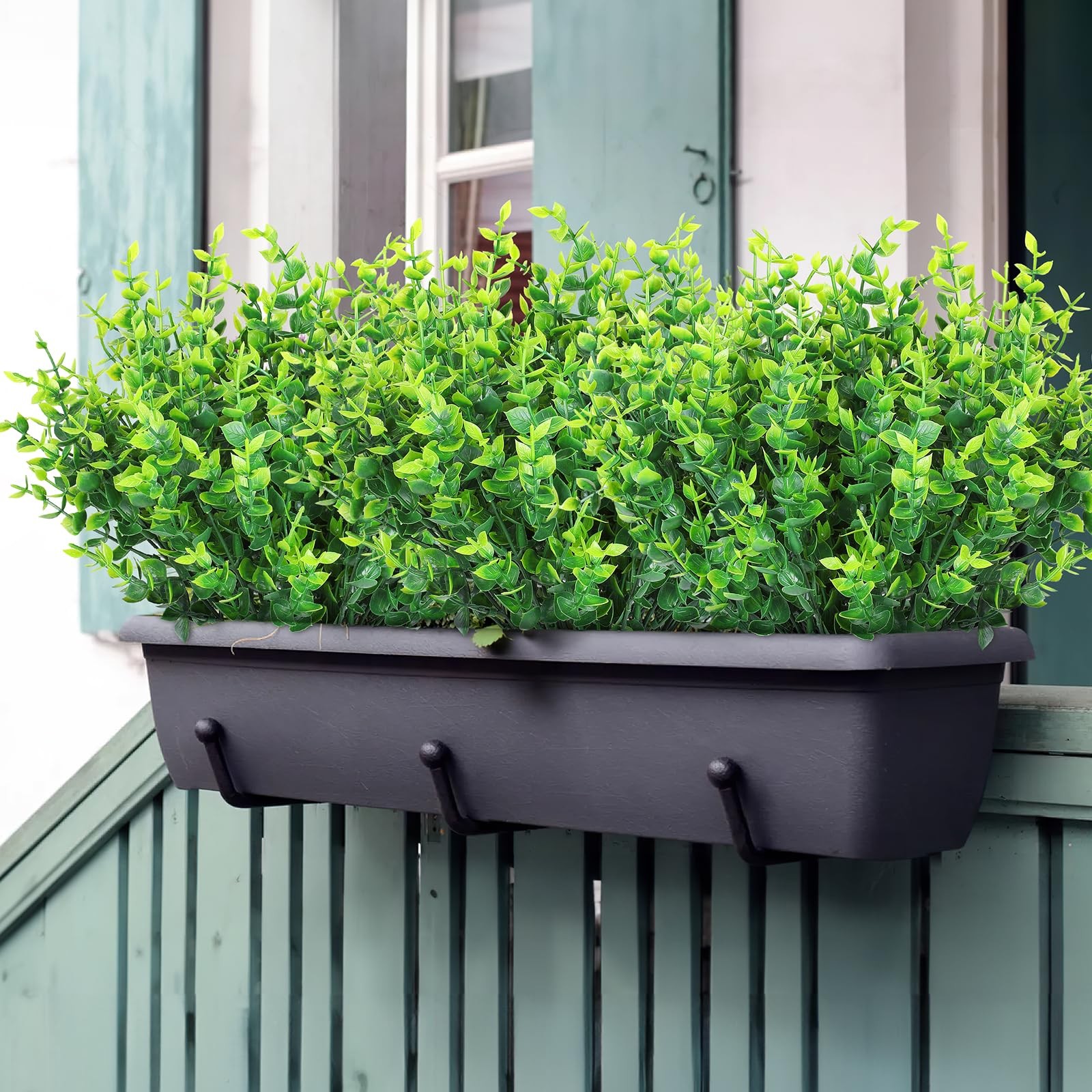 AGIRL 24 Bundles Fake Plants Greenery Stems,Artificial for Outdoor,No Fade Faux