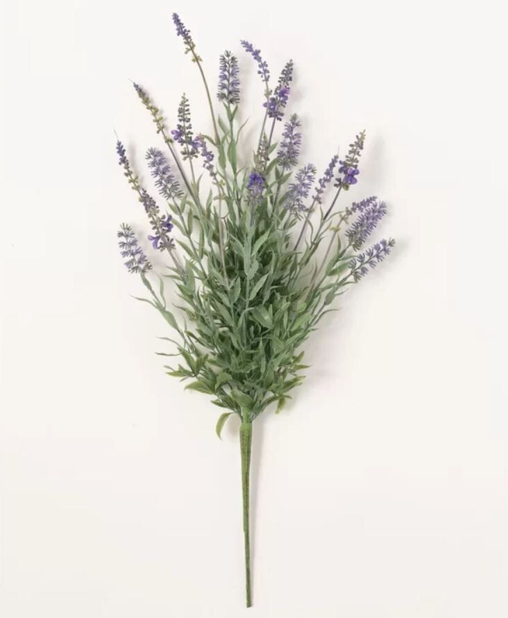 GRACIE OAKS ARTIFICIAL LAVENDER BUSH STEMS PICKS SPRAY BOUQUET OF FLOWERS