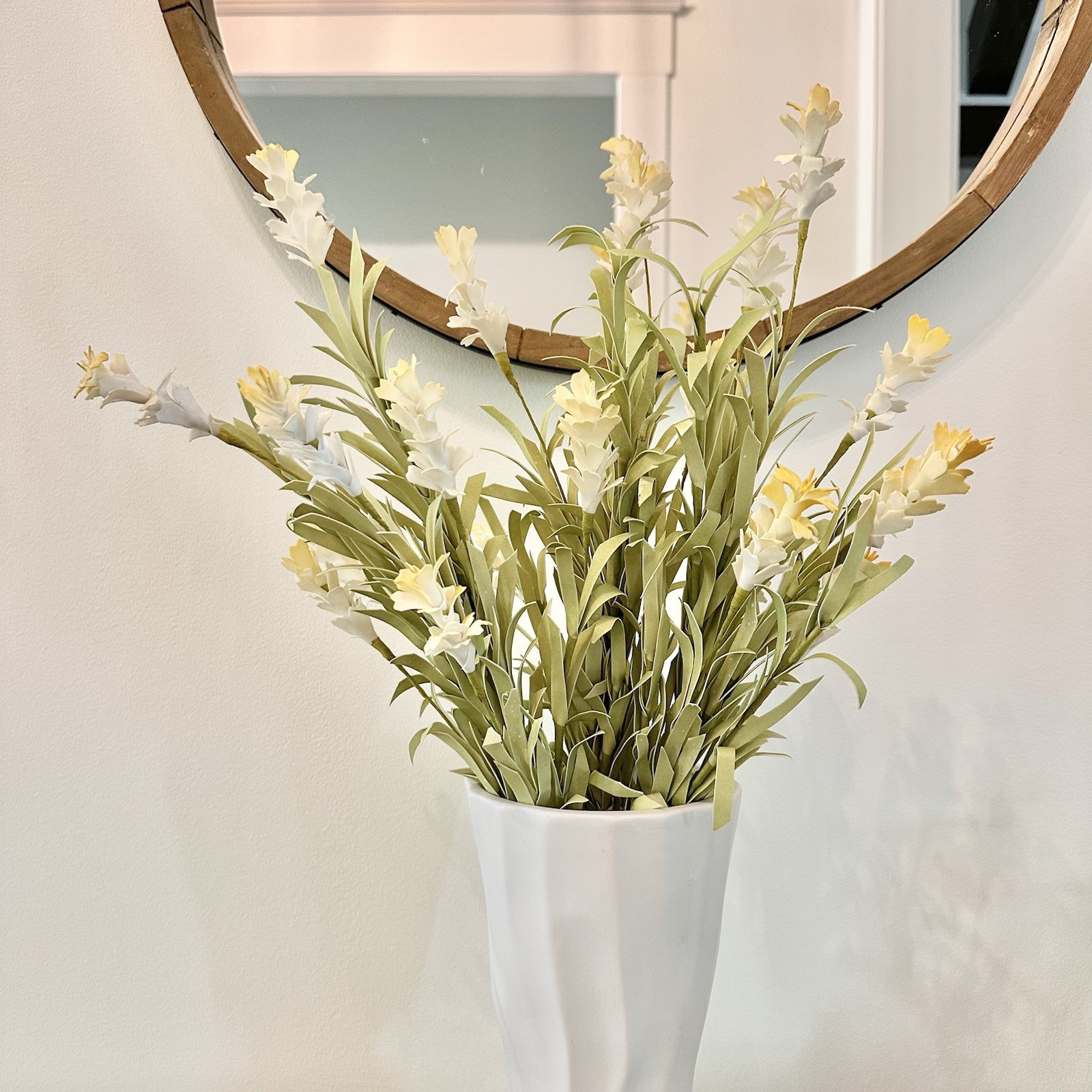 Artificial Freesia Flowers Pack of 3 Faux Flowers for Vase Filler Home Decor