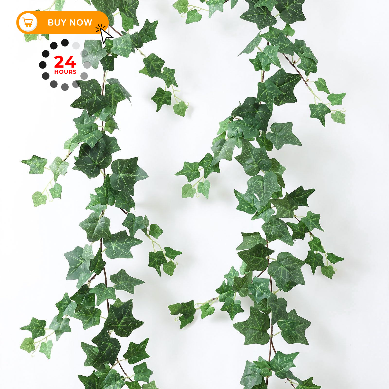 Mizii 2 Strands Artificial Vines Ivy Garland 79″ Fake Vine 79 inches,