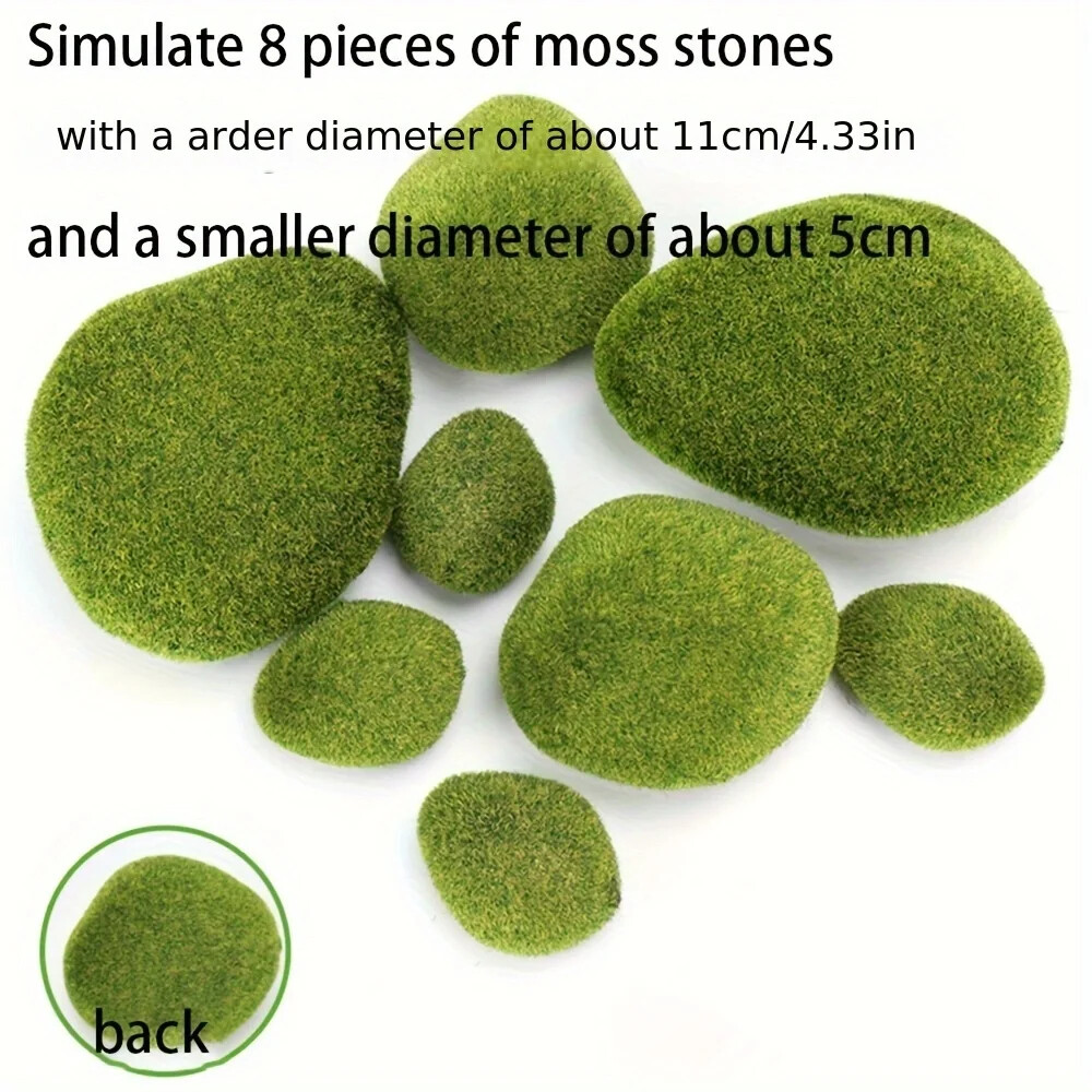 New Design 1  5  8 pcs artificial simulated moss lawn decoration DIY simulated