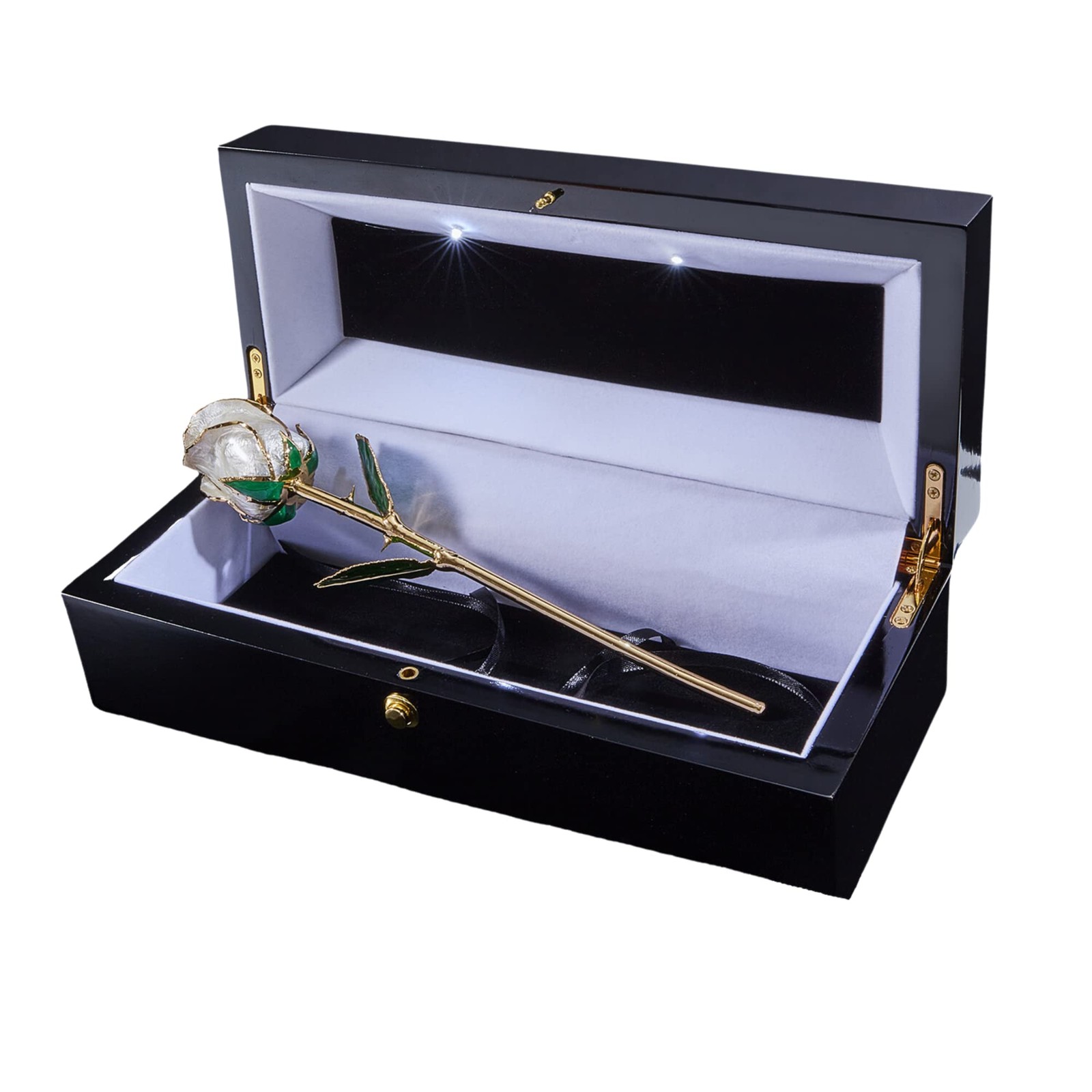Pearl Collection – Real 24k Gold Dipped Rose – Gift for Her (Angel Dust)