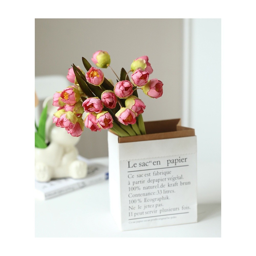 Realistic Lily of the Valley Silk Flowers Bouquet for Wedding Home Decoration