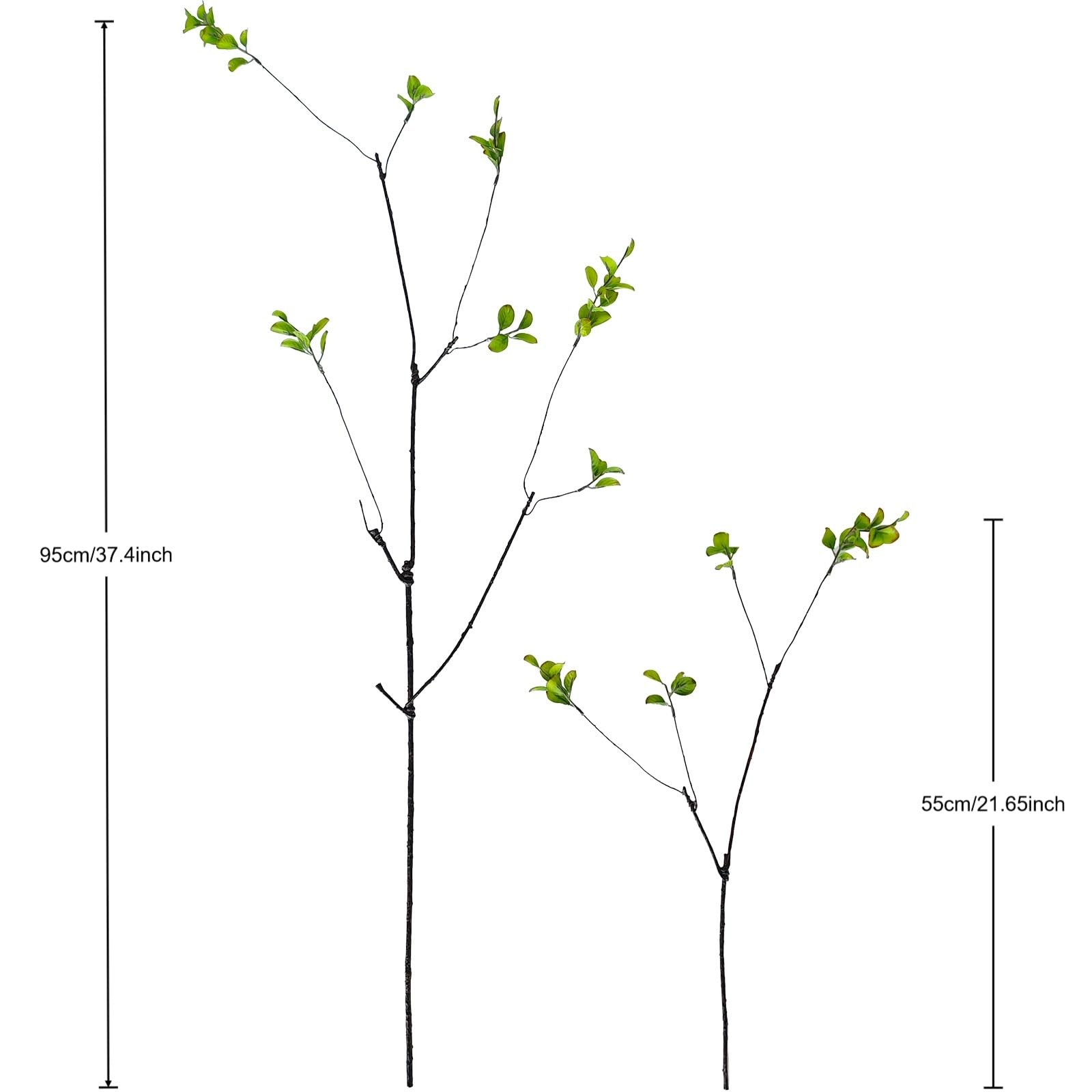 5 Pcs 22 Inches Greenery Stems for Vase, Faux Eucalyptus | Olive| Ficus Branc…