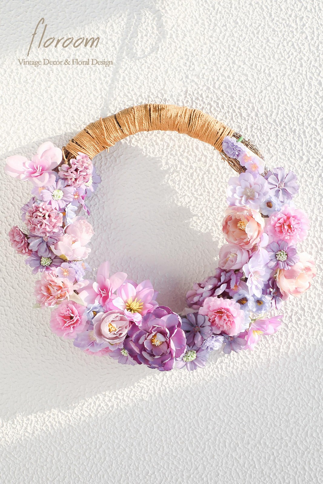 Mini Artificial Flower Heads Lavender & Purple Fake Peony Daisy Rose Multicol…