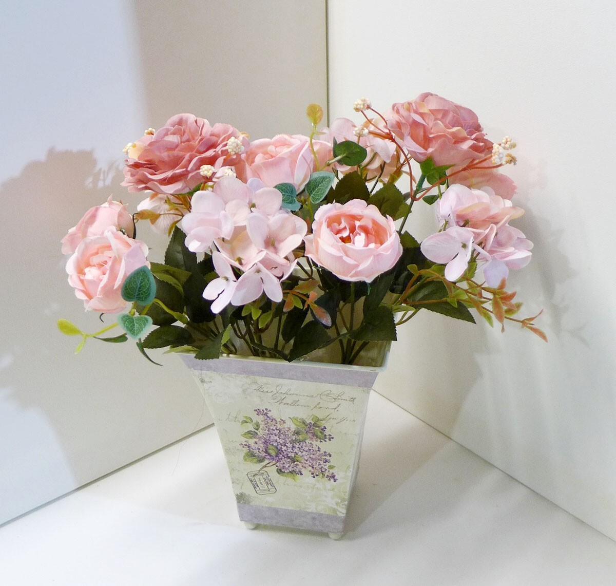 2 Pcs Artificial Blooming Flower Plants Home Garden Decoration Grass (#130)
