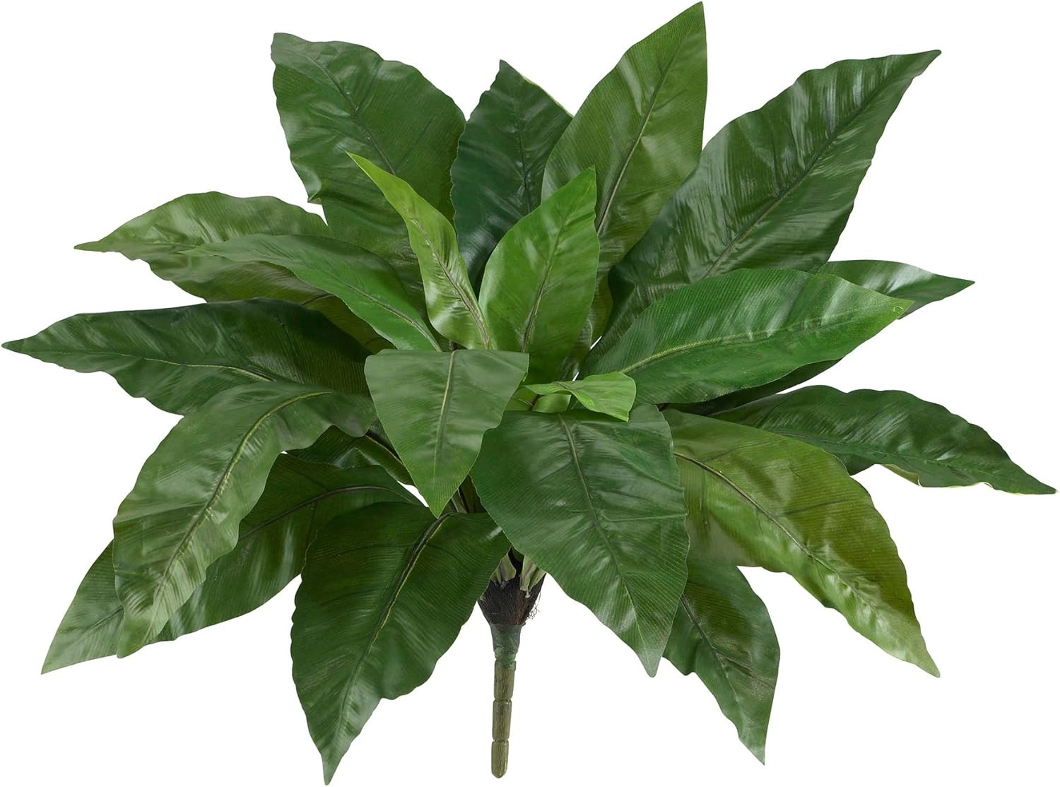 23” Bird’S Nest Fern (Set of 3) Artificial Plant, Green, 3 Count