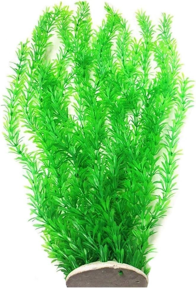 Large Green Realistic Artificial Aquarium Plants Fish Tank Plastic Plants 23 In