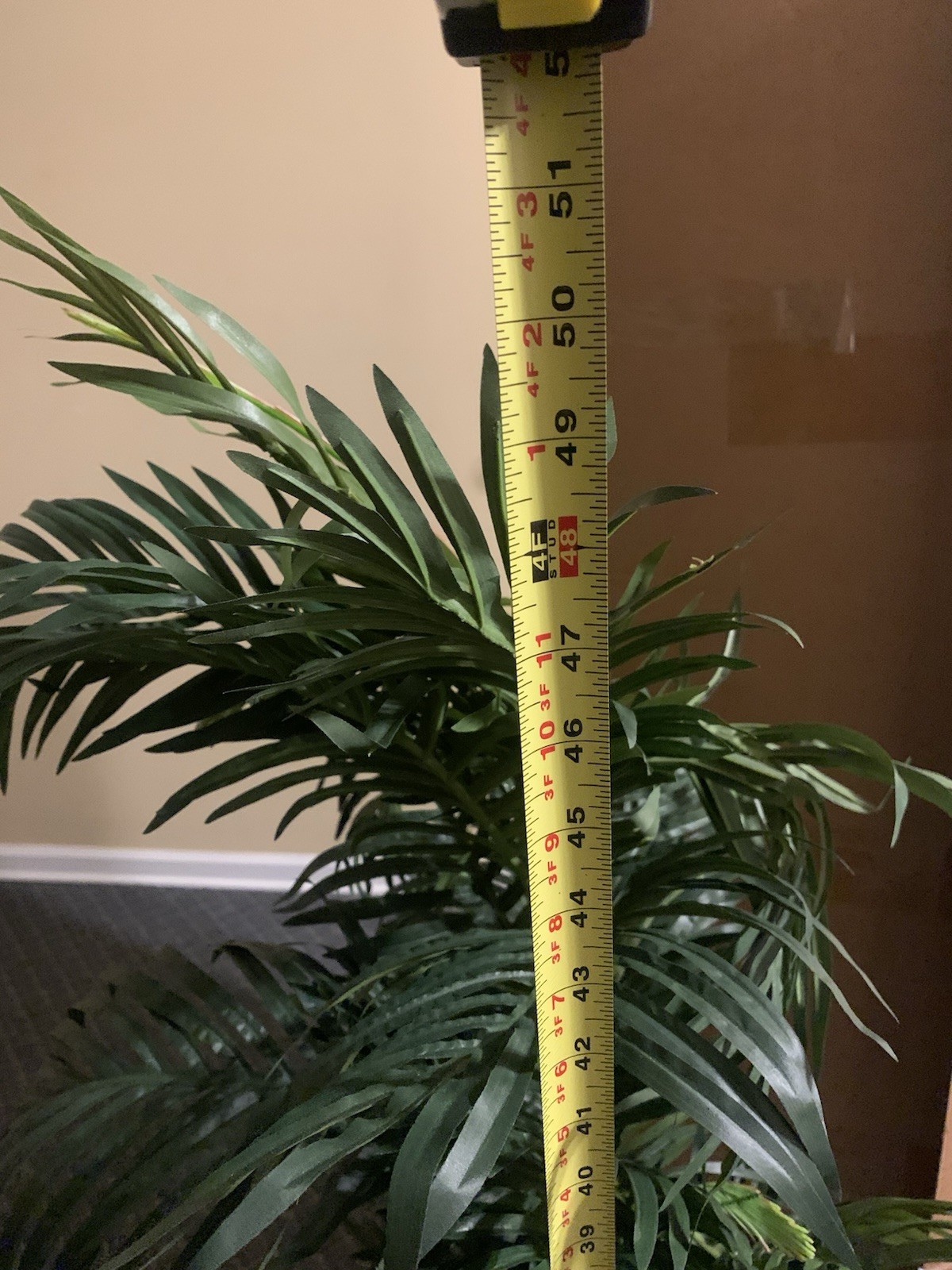 Indoor 4ft, Paradise Palm Artificial Tree in Sand Colored Planter