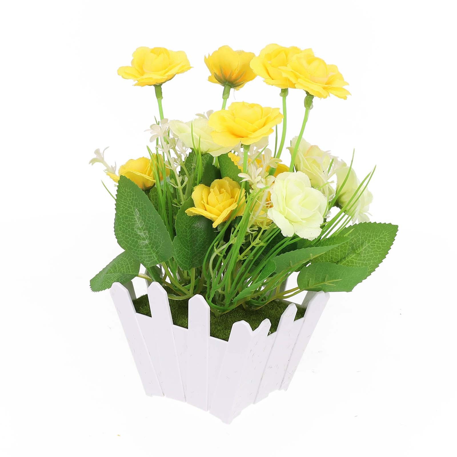 Realistic Looking Artificial Flowers in Pot for Indoor and Outdoor Use