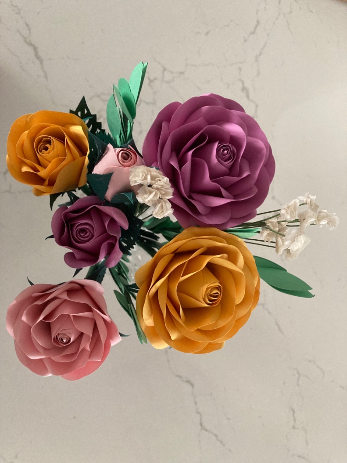 lovepop handcrafted paper rose flower arrangement
