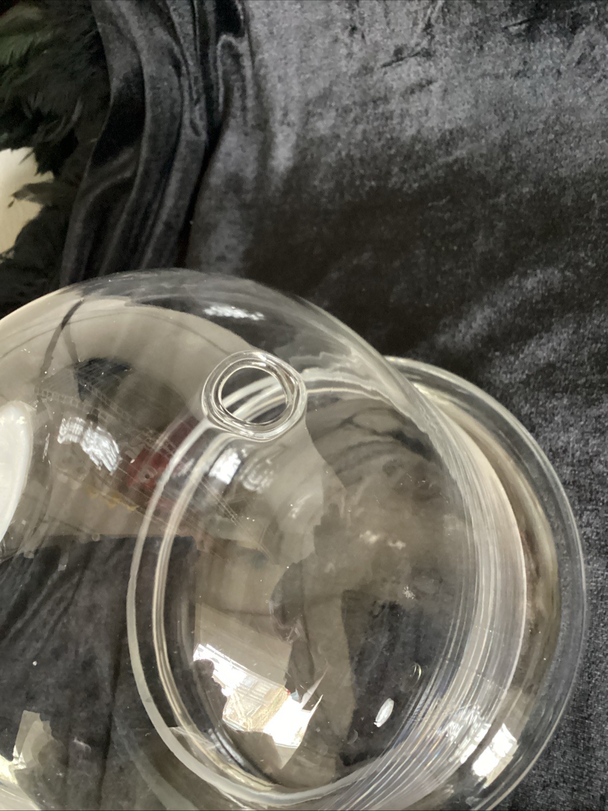 7×7 inches Glass Cloche and Base Small Terrarium with 2 Air Holes Display Case