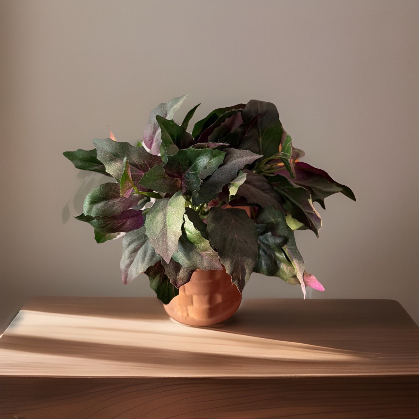 Nature’s Garden Artificial Flowers in Clay Basket